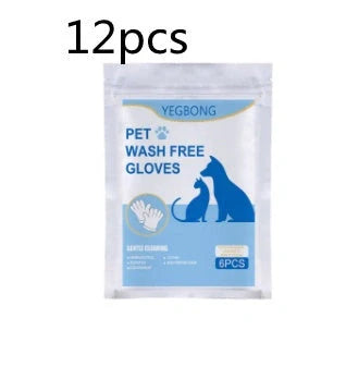 Disposable aluminium foil pet gloves for hygienic clean-up, pack of 6