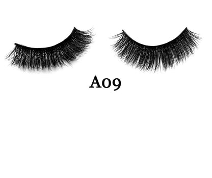Handmade 3D mink false eyelashes showing 12mm length and 0.07mm diameter fibres for natural volume
