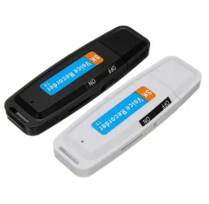 Creative gift USB flash drive with voice card function in black or white colour options