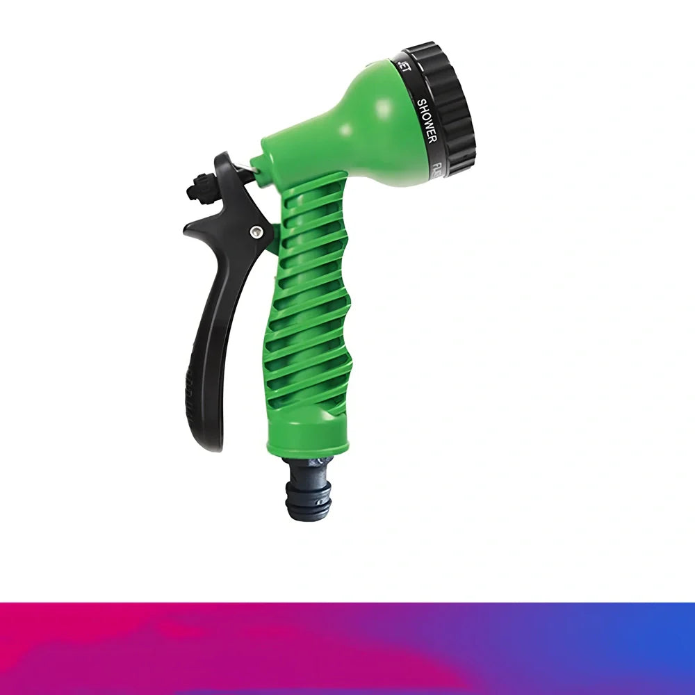 Garden telescopic hose sprinkler with ABS plastic gun head and adjustable water pressure control