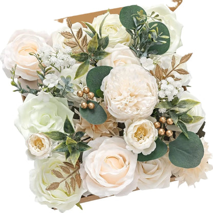 Silk flower wedding simulation box flower for layout planning in a selection of colours.