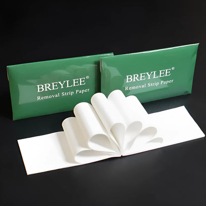 BREYLEE nasal mask removal paper strips, pack of 100 sheets measuring 7.8 by 12.5 centimetres