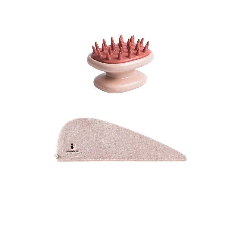 Silicone Scalp Massager Brush with Airbag Design for Gentle Exfoliation and Improved Blood Circulation