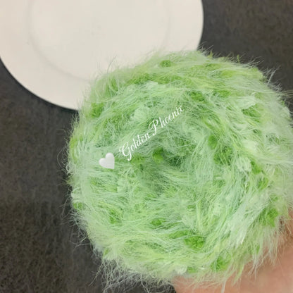Soft polyester braiding thread, 6.0mm crochet effect, six strands, 100g approximately 40-50 metres, in seven colourways