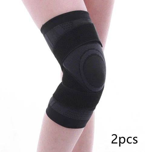 Durable and flexible sports knee pads with adjustable straps for comfortable, safe workouts