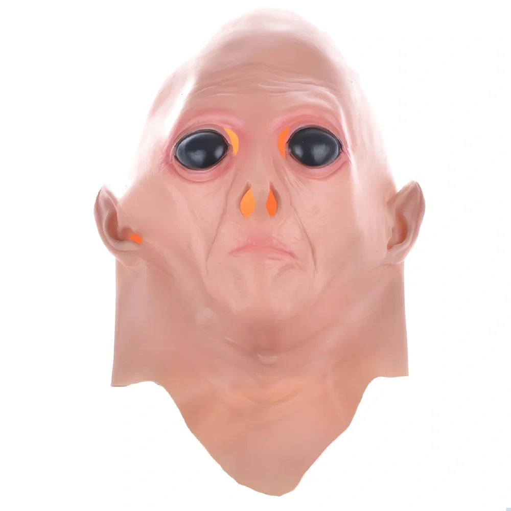 UFO alien Halloween mask with adjustable 26cm-42cm size range and vinyl construction