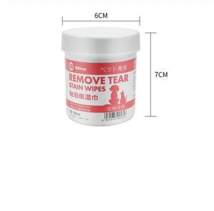Premium cat grooming wipes for removing tear stains and facial impurities