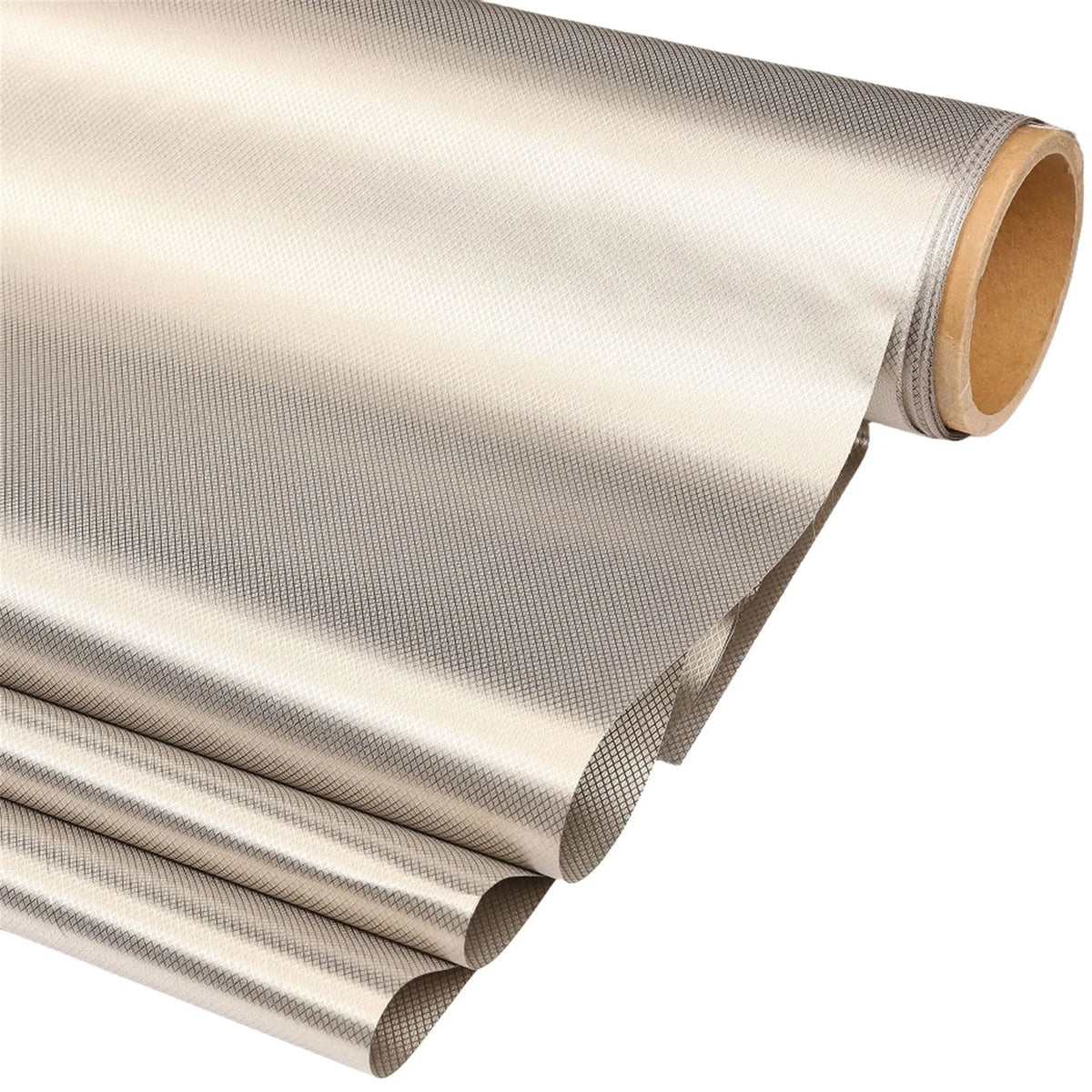 Grey diamond lattice radiation-proof RFID shielding fabric with metallic composition for clothing linings