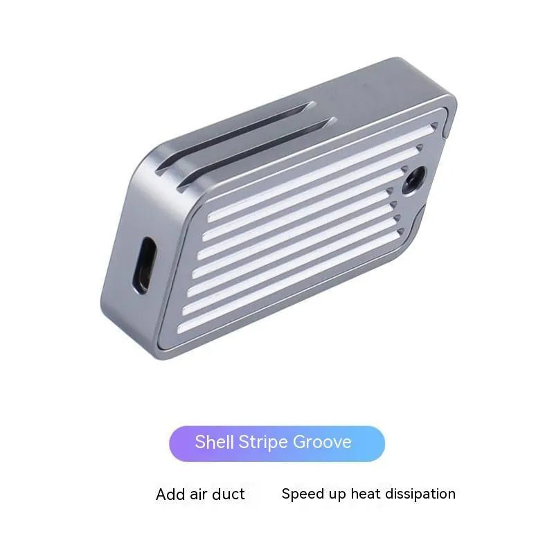 Aluminium M.2 SSD enclosure with USB-C connector for external storage expansion