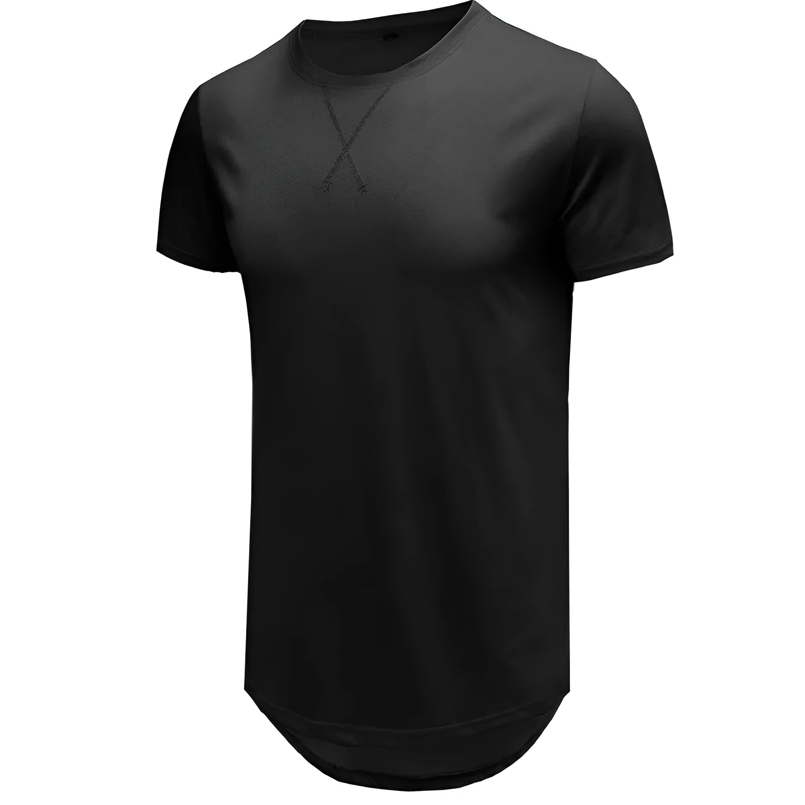 Men's slim fit short-sleeved cotton t-shirt in Army Green colour, showing front view.
