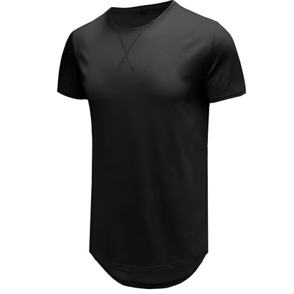 Men's slim fit short-sleeved cotton t-shirt in Army Green colour, showing front view.