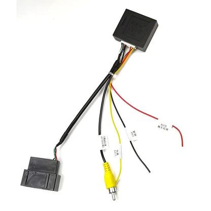 Black car camera conversion box for MIB stereo reverse camera installation