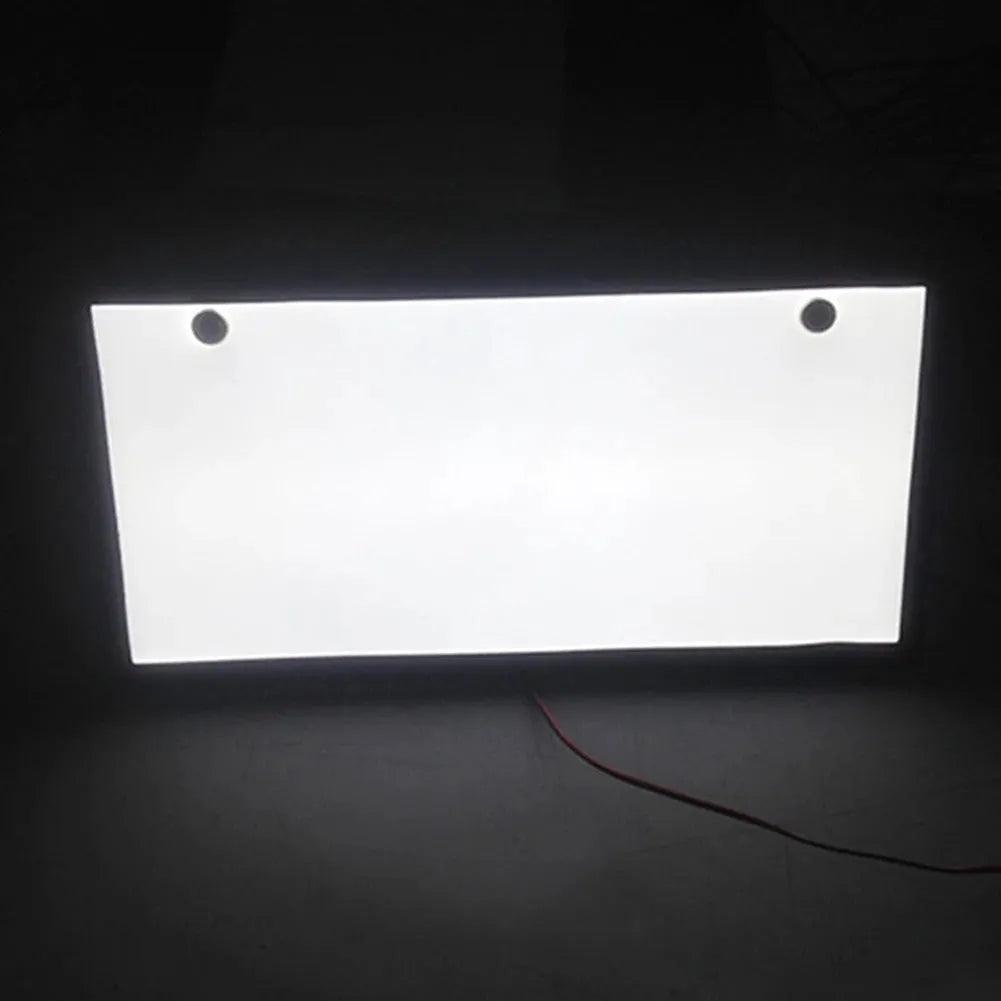 Two plastic LED licence plate lights with 15 beads per bar for truck illumination