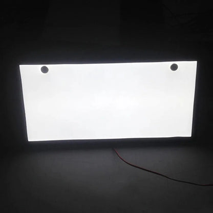 Two plastic LED licence plate lights with 15 beads per bar for truck illumination