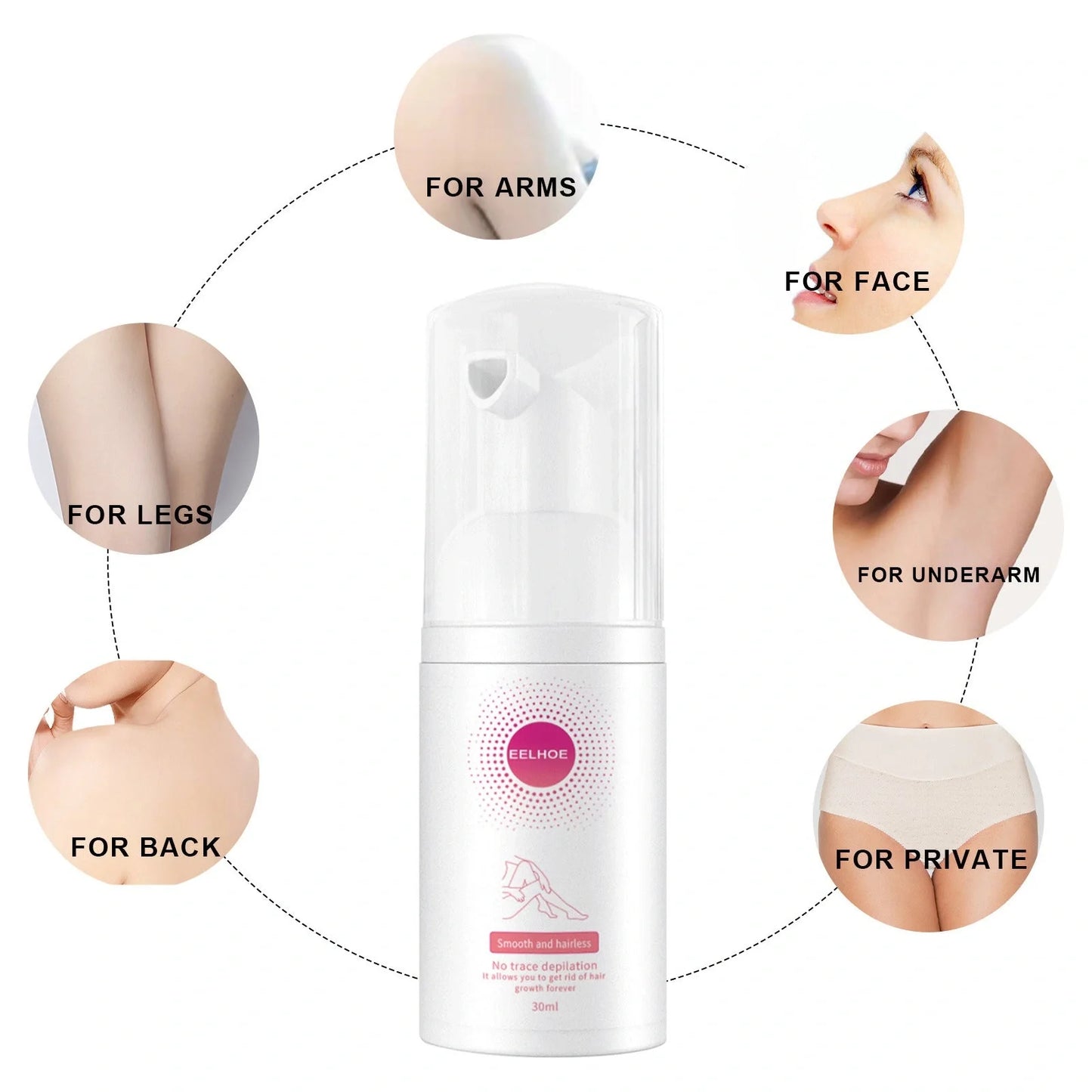 Mu Si Honey Hair Removal Spray for smooth, hair-free skin without irritation
