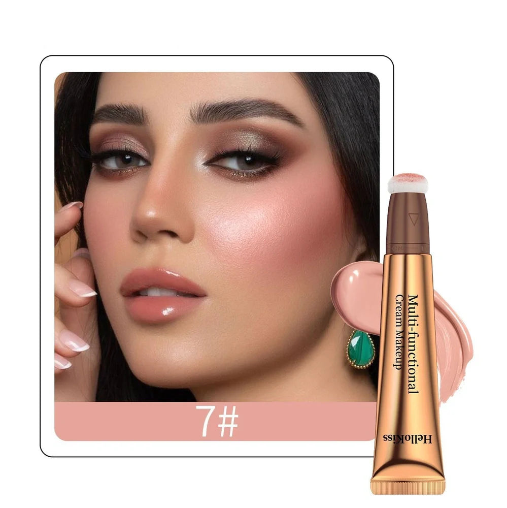 Highlight shading pen with 15ml liquid contour and 1.5cm sponge head applicator
