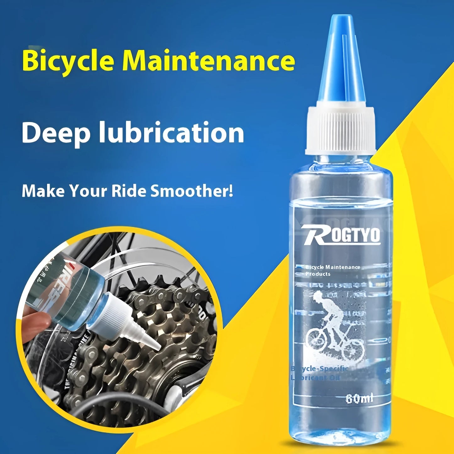 60ml bottle of special lubricating oil for bicycle chain and mechanical maintenance