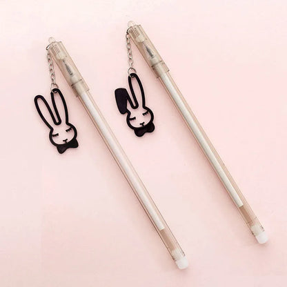 Paper crane rabbit pendant gel pen with 0.38mm tip and 17cm plastic shell