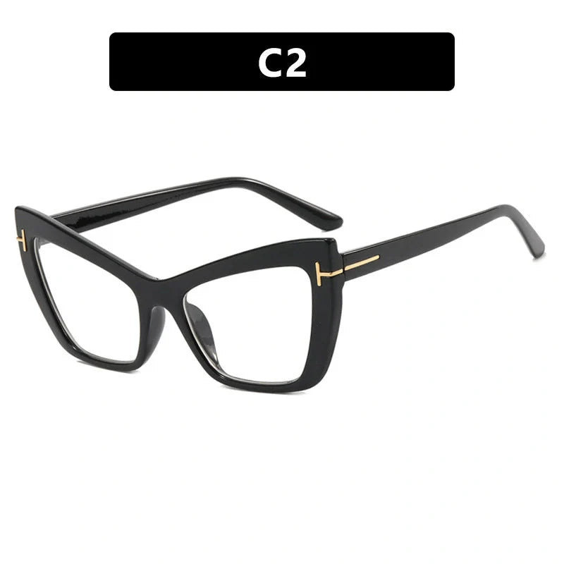 Stylish anti-blue light butterfly frame glasses in various colours for eye protection and fashion.
