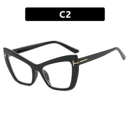 Stylish anti-blue light butterfly frame glasses in various colours for eye protection and fashion.