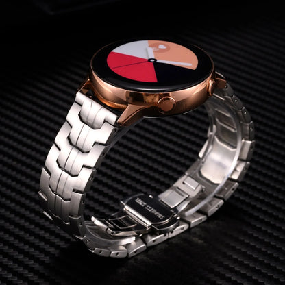 Stainless steel watch band for Samsung Galaxy Watch with universal 20mm or 22mm fit in various colours
