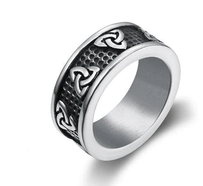Sterling Silver Trinity Symbol Ring showcasing elegant design and craftsmanship