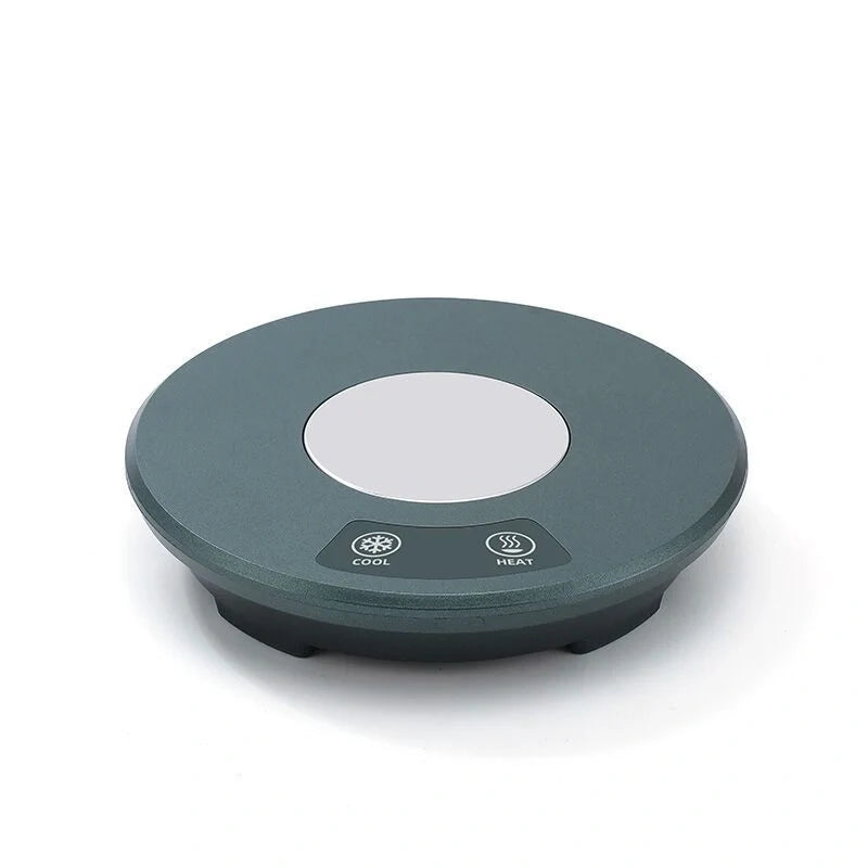 USB-powered fast heating pad cooling ice coaster in pink and green