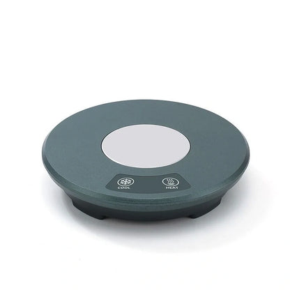 USB-powered fast heating pad cooling ice coaster in pink and green