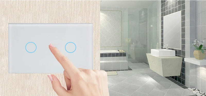 Smart Touch Light Switch with RF Remote Control: Direct Replacement for Mechanical Switches, No Wiring Required, 20-Metre Range