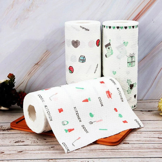 Disposable Non-Woven Rag with wood pulp and PP material for cleaning