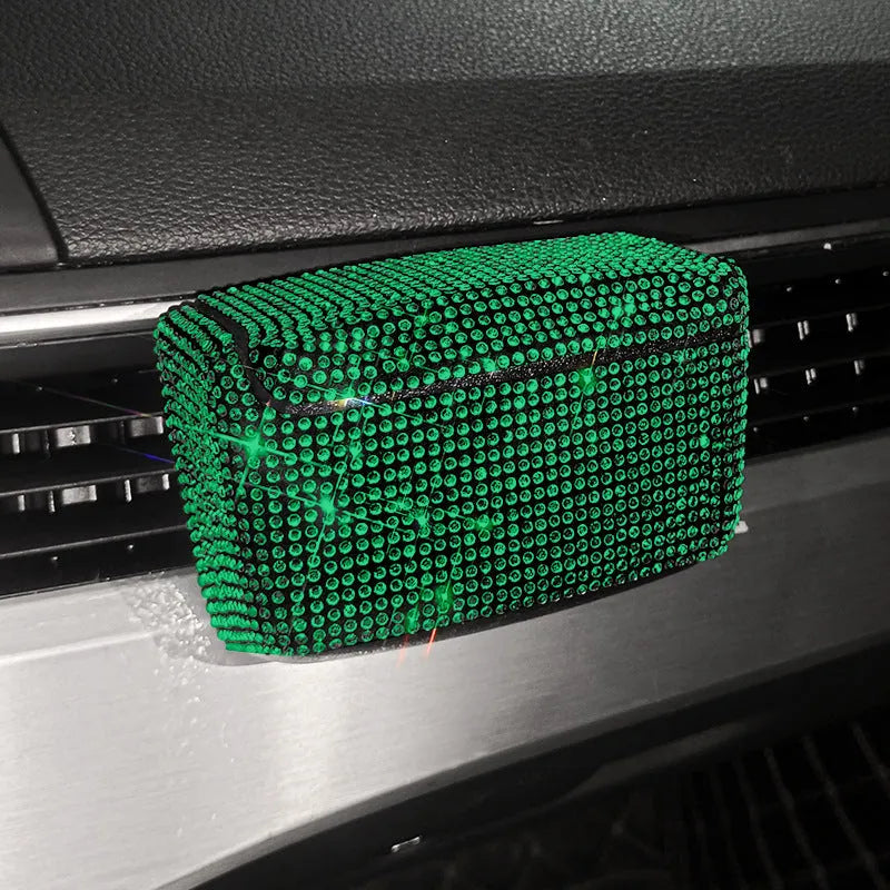 Full Diamond Series plastic car ashtray for air vent fitting in seven colour options