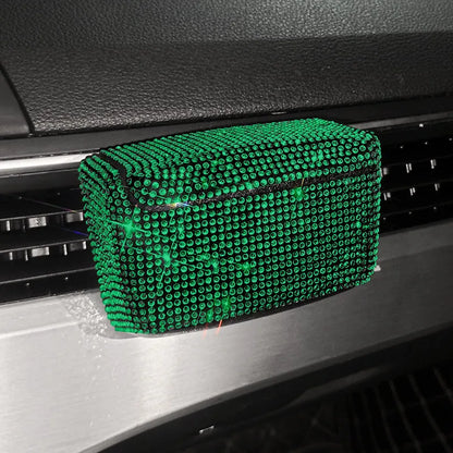 Full Diamond Series plastic car ashtray for air vent fitting in seven colour options