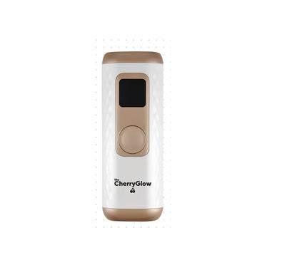 White IPL hair removal device with ice cold function and 5 intensity settings for home use