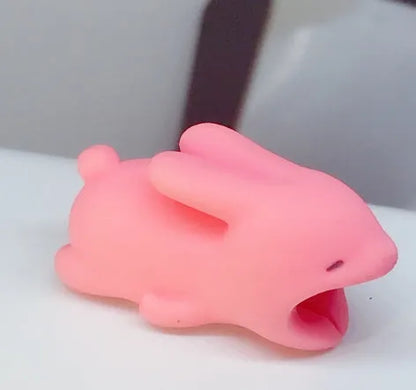 Animal-themed cable protector sleeve for Apple iPhone charging cables
