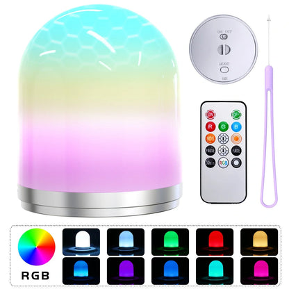 Remote Control RGB Night Light with colour changing LED and USB power option