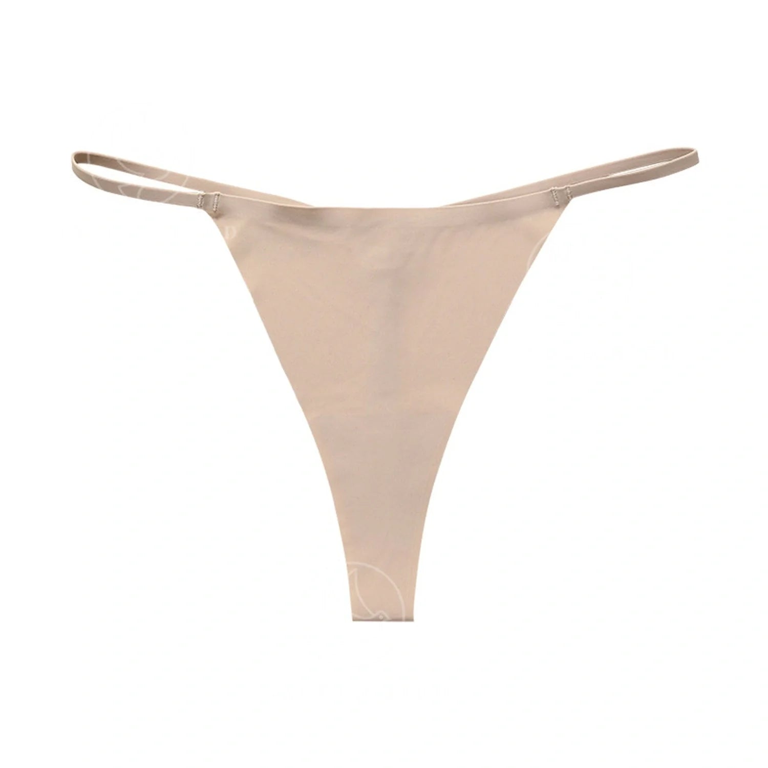 A set of seamless stretch hipster briefs in assorted neutral tones, featuring a low-rise waistline and t-back design for a smooth, flattering look.