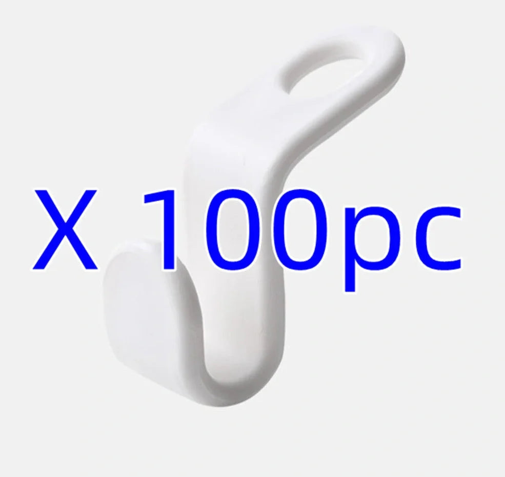 Plastic closet stack hanger rack with 6x2cm PP connectors for vertical garment stacking