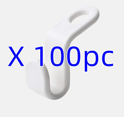 Plastic closet stack hanger rack with 6x2cm PP connectors for vertical garment stacking