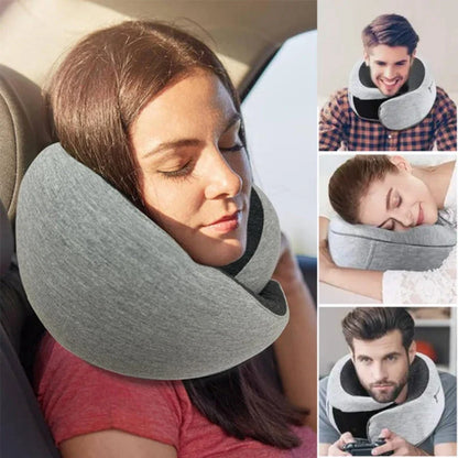 Comfortable U-Shaped Travel Neck Pillow in various colors, designed to provide superior neck support and relaxation during long journeys.