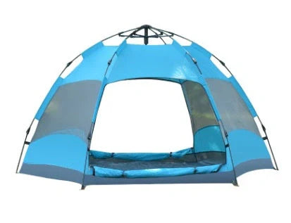 Automatic Hexagonal Tent for outdoor camping with carbon fiber poles