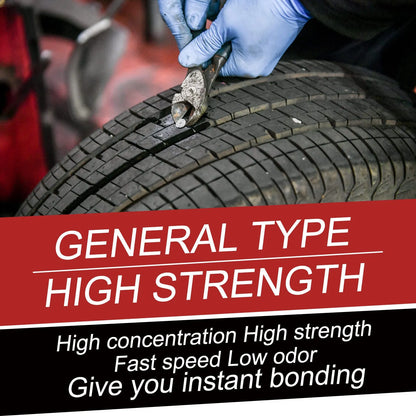 30ml car tyre repair adhesive tube with applicator tip for emergency puncture sealing