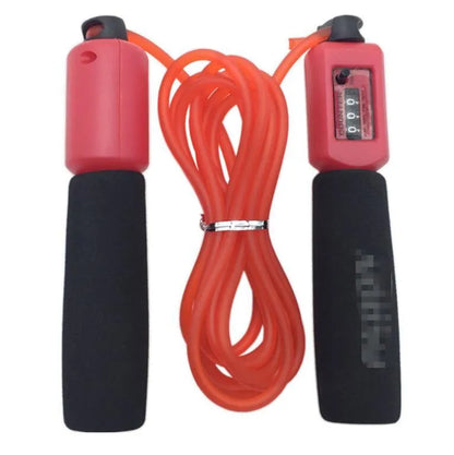 Adjustable 3 metre fitness skipping rope with foam handles in multiple colour options