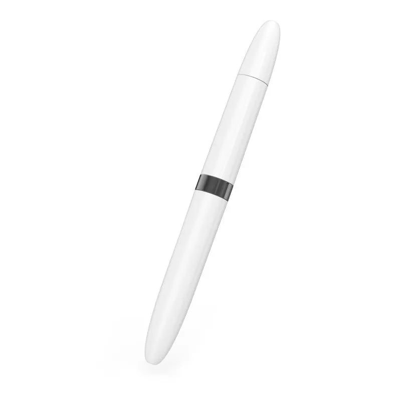 Blue headphone cleaning pen with metal tip, brush, and flocking sponge for electronics