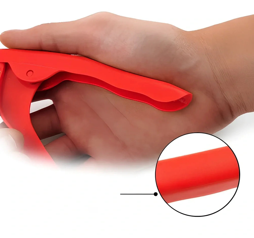 Stainless steel shrimp peeler tool with ergonomic handle for quick shellfish preparation