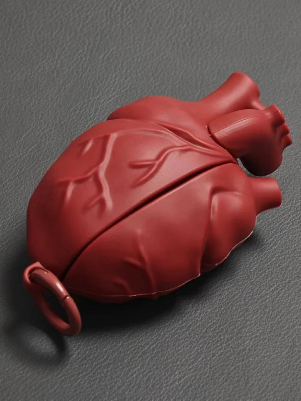 3D Heart Style Silicone Case for AirPods Pro and 3rd Generation in wine red and ivory white