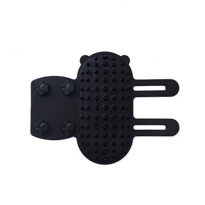 Self-cleaning cat grooming comb for hair removal and massage