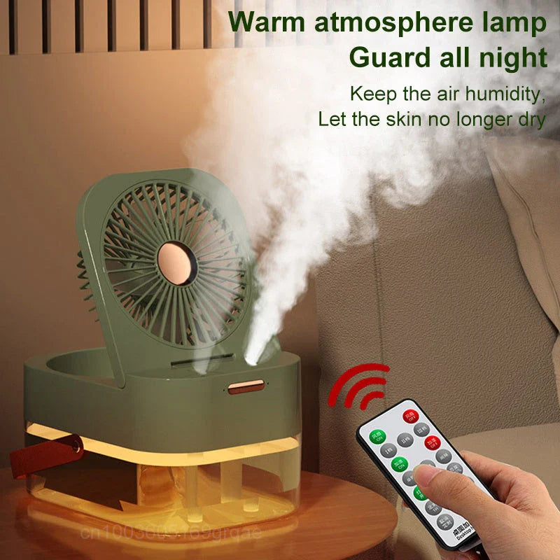 Versatile 3-in-1 Portable Air Cooler, Humidifier, and Fan with Remote Control for Refreshing and Comfortable Home or Office Environment