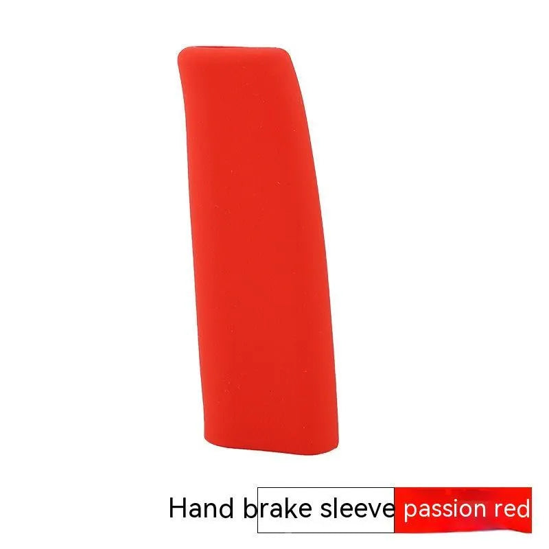 Universal silicone handbrake sleeve in five colour options for manual and automatic vehicles