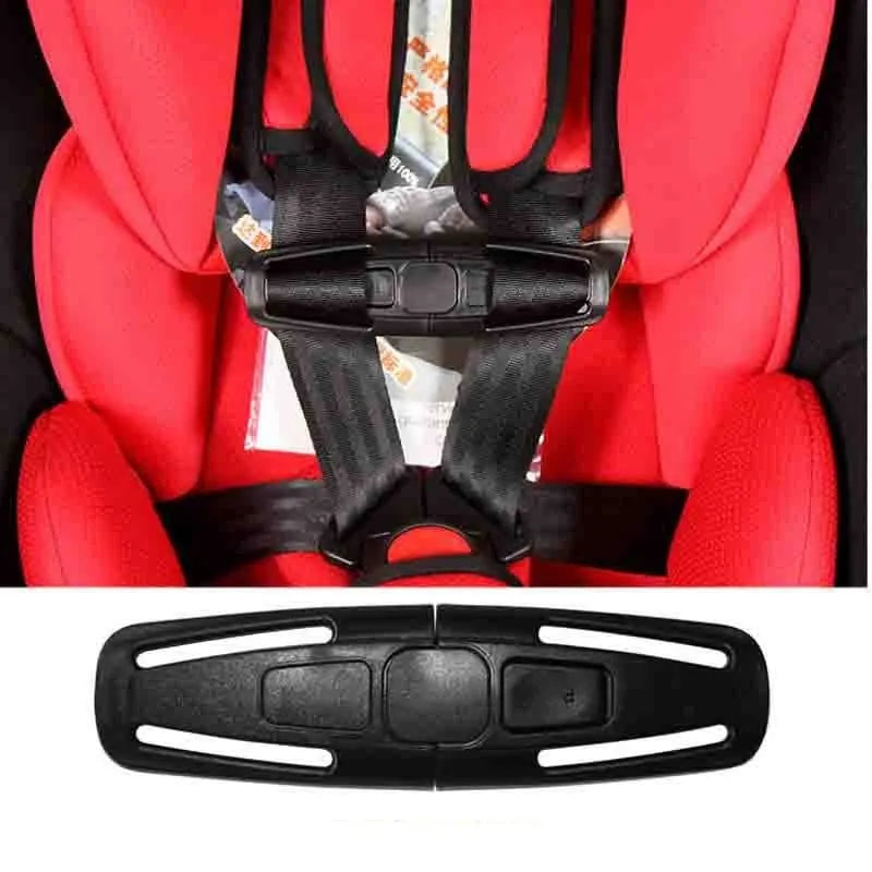 Vehicle Child Safety Seats 5 Point Safety Belt Chest Card Buckle Lock Button: 14.5cm x 4cm nylon PA66 clip for securing harness straps, weighs 25g.