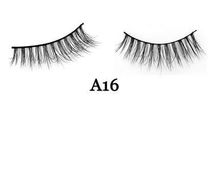 Handmade 3D mink false eyelashes showing 12mm length and 0.07mm diameter fibres for natural volume
